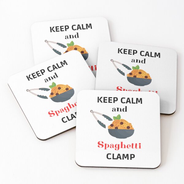 Item preview, Keep calm and spaghetti clamp designed and sold by Rubi16.