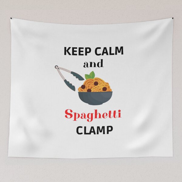 Item preview, Keep calm and spaghetti clamp designed and sold by Rubi16.