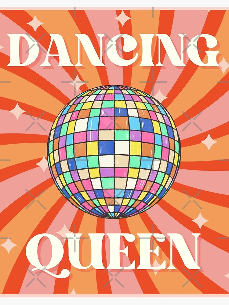 Dancing Queen, Vintage 1970s Retro Disco, Redbubble