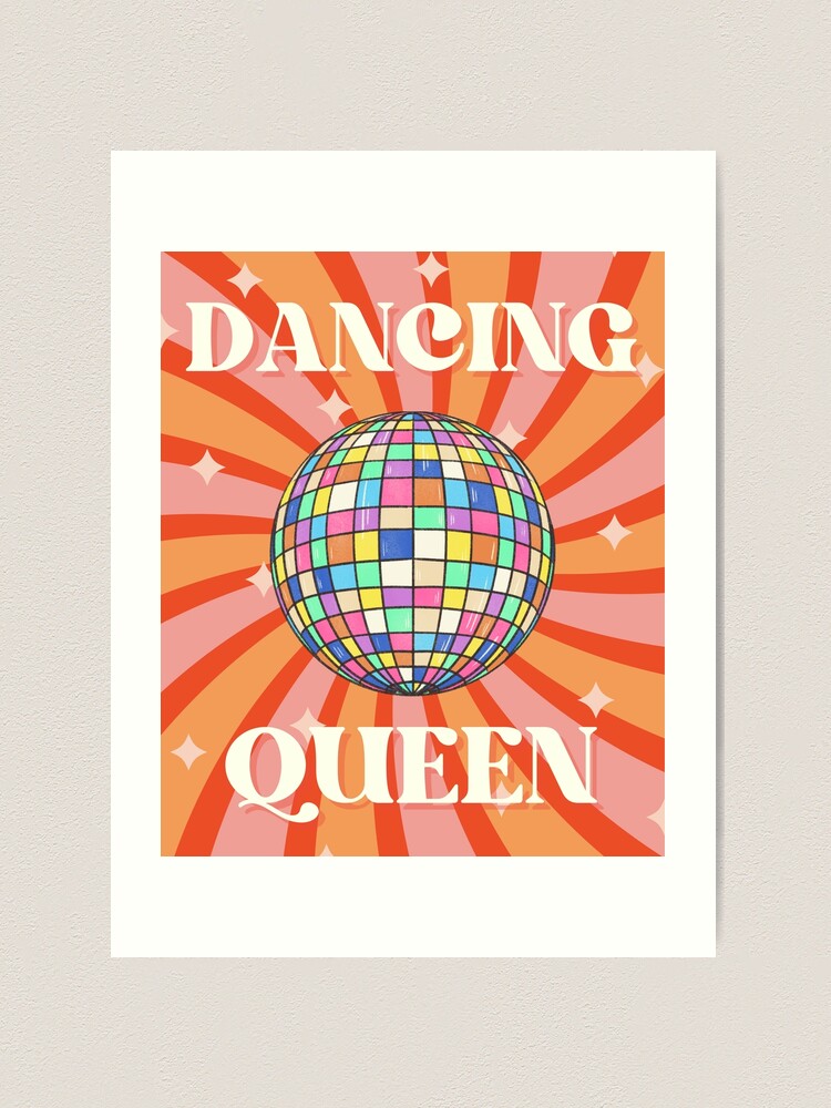 Dancing Queen, Vintage 1970s Retro Disco, Redbubble