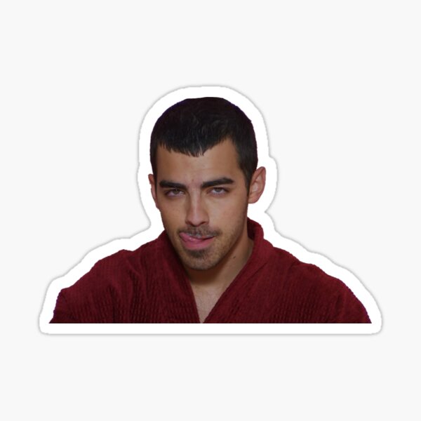Joe Jonas licking his milk lips Sticker