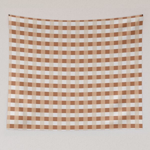 Item preview, Cheerful Checks in a neutral palette designed and sold by Quick Brown Fox Canada.