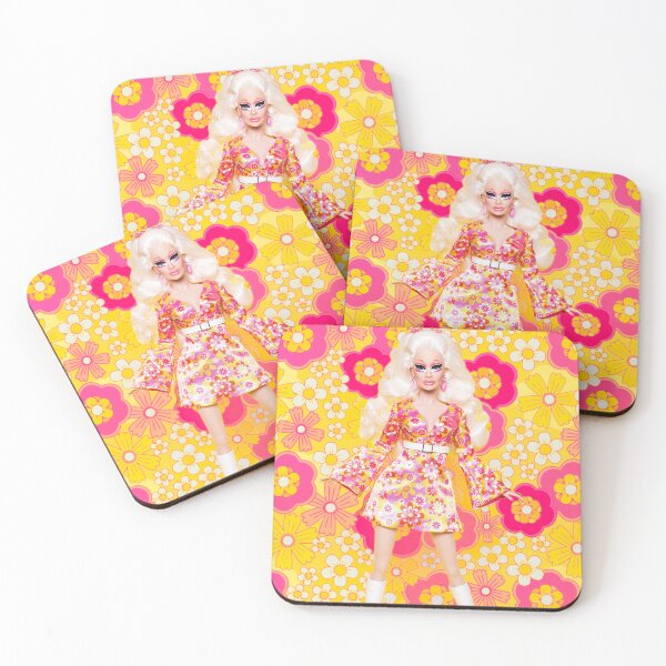 Item preview, Tricksie Mattel Doll Drag Race Flower Pattern Shirt designed and sold by aus couture.