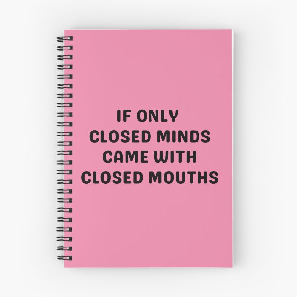 Item preview, CLOSED MINDS CLOSED MOUTHS, BLACK designed and sold by dogwoodandthyme.