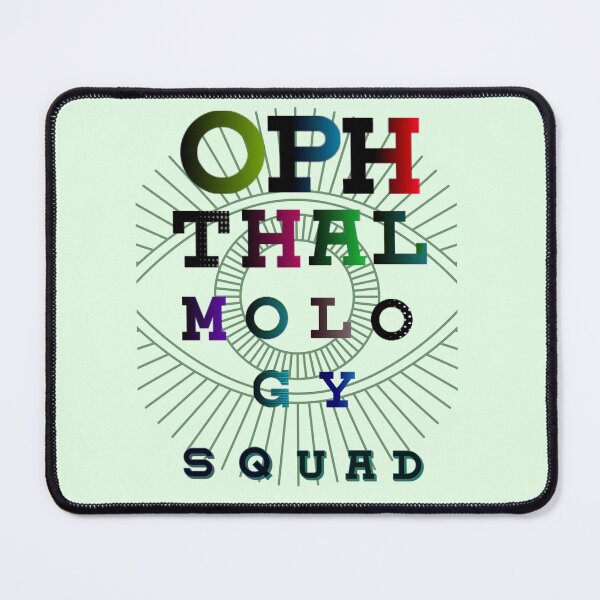 Item preview, OPHTHALMOLOGY SQUAD, colorful fonts designed and sold by artbleed.