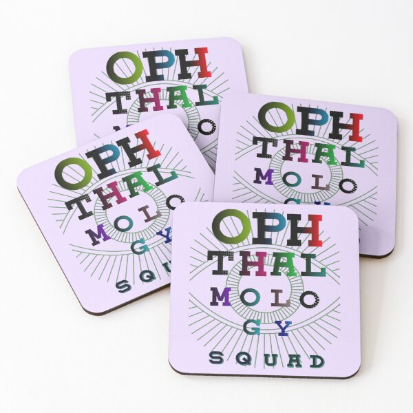 Item preview, OPHTHALMOLOGY SQUAD, colorful fonts designed and sold by artbleed.