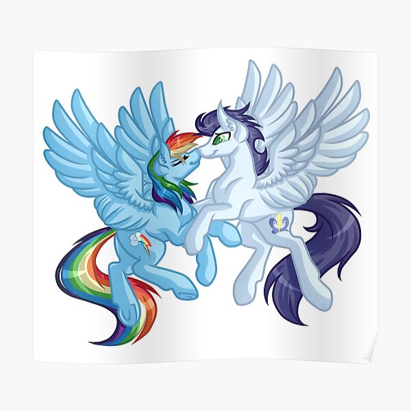 Soarin Und Rainbow Dash Poster Von Grimdarkgravey Redbubble