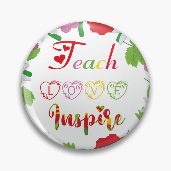 Item preview, teach love inspire: flowers circle designed and sold by Yassineznaguy.