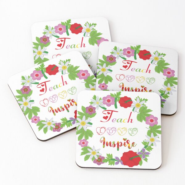 Item preview, teach love inspire: flowers circle designed and sold by Yassineznaguy.