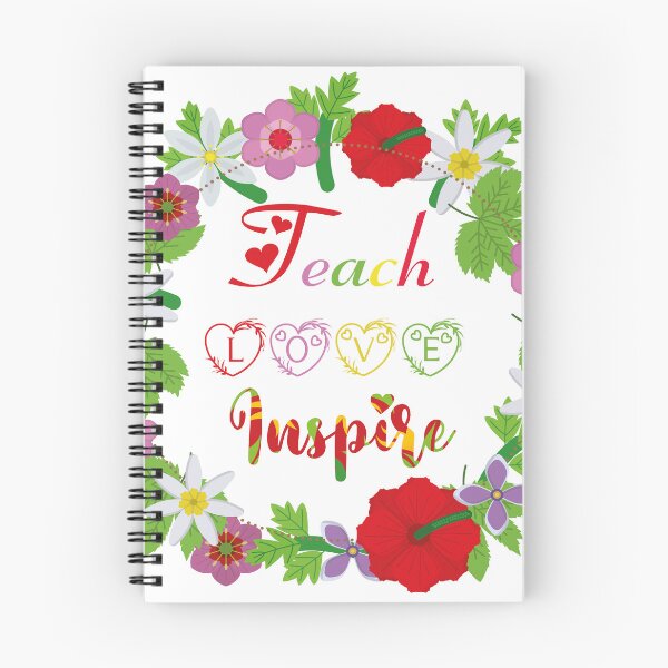 Item preview, teach love inspire: flowers circle designed and sold by Yassineznaguy.