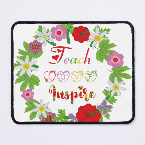 Item preview, teach love inspire: flowers circle designed and sold by Yassineznaguy.