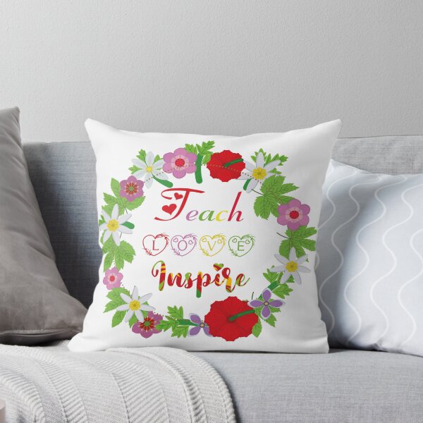 Item preview, teach love inspire: flowers circle designed and sold by Yassineznaguy.