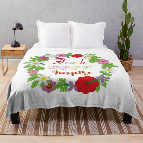 Item preview, teach love inspire: flowers circle designed and sold by Yassineznaguy.