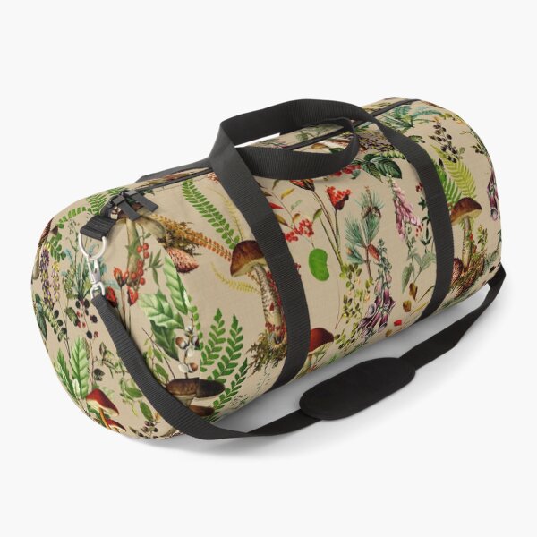 Item preview, Vintage Mushrooms Forest Botanical GardenPattern - Sepia Beige Nightgarden designed and sold by UtArt.