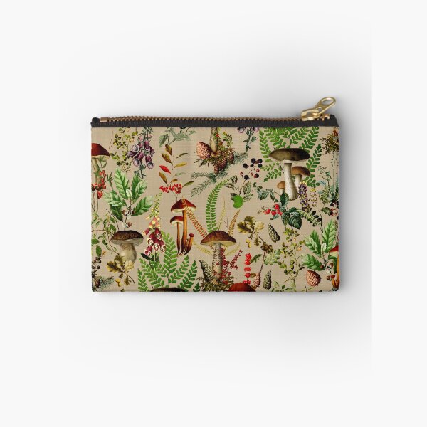 Item preview, Vintage Mushrooms Forest Botanical GardenPattern - Sepia Beige Nightgarden designed and sold by UtArt.