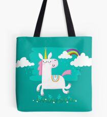 Bolsa de tela Unicornio y arco iris