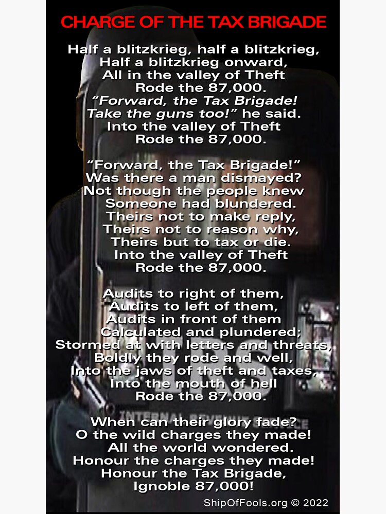 Charge of the Tax Brigade by ShipOfFools