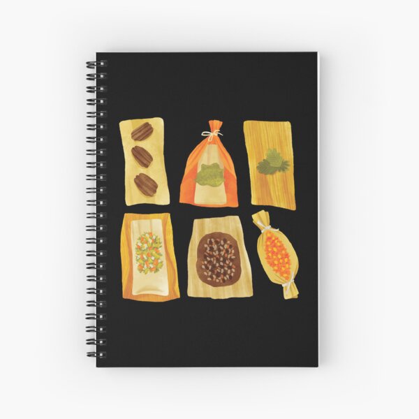 Variety of Mexican Tamales Pack Spiral Notebook