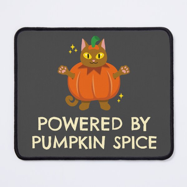 Item preview, Powered by Pumpkin Spice with vintage cat! designed and sold by hardscuffle.