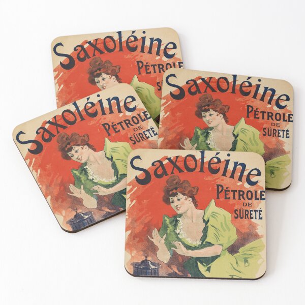 Item preview, SAXOLEINE Petrole De Surete 1900 French Art Nouveau Poster by Jules Cheret designed and sold by retroposters.