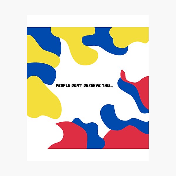 Item preview, People don't deserve the war, no to war in Ukraine designed and sold by HannahNelson1.