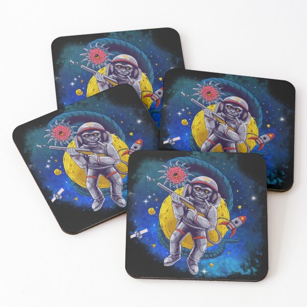 Item preview, Astronaut Monkey battles galaxy Space Worm designed and sold by MyMerch4u.