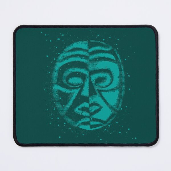 Item preview, Primal yin yang face in green designed and sold by Anomalypark.