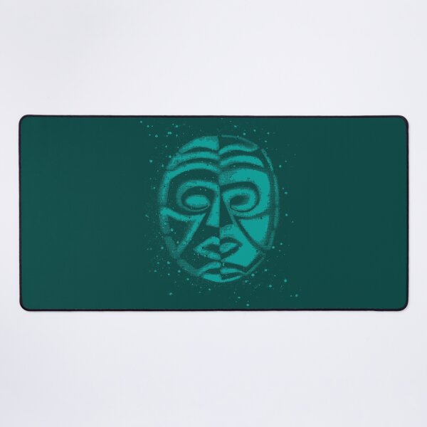 Item preview, Primal yin yang face in green designed and sold by Anomalypark.