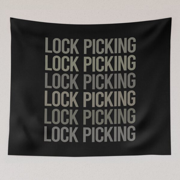 Item preview, Gray Text Art Lock Picking Pick Picker Lockpicking Lockpick Lockpicker Locksmith Locksmithing designed and sold by TarynBrown3126.