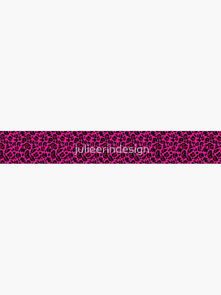 Hot Pink Y2K Aesthetic Leopard Print by julieerindesign