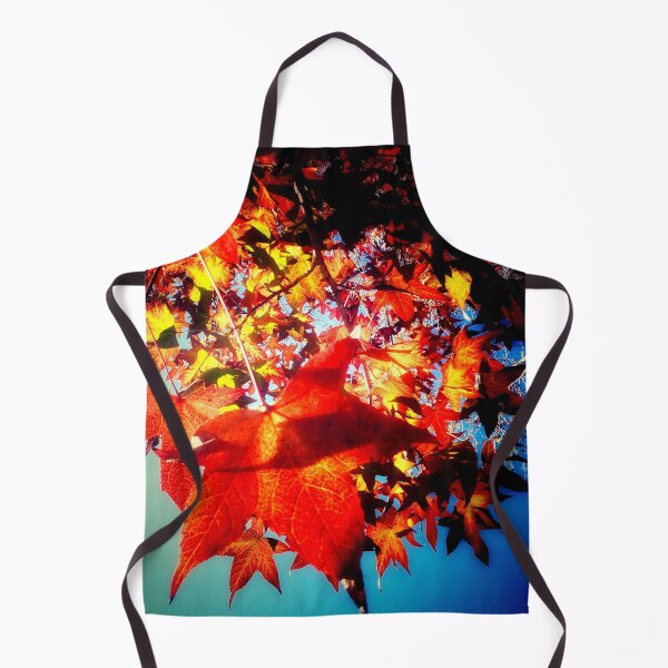 Item preview, Autumnal Hues Autumn Colors Orange Red Yellow Leaves with Blue Sky designed and sold by Beachy.