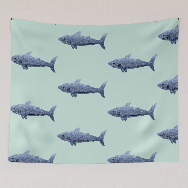 Item preview, Smiling Blue Shark designed and sold by animalsforfun.