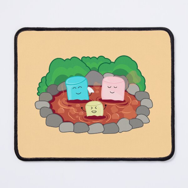 Item preview, cute marshmallow hot chocolate spring designed and sold by wordspotrayal.
