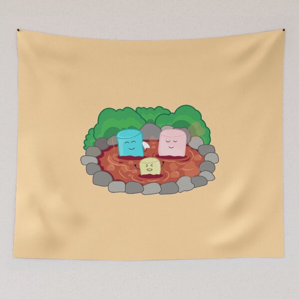 Item preview, cute marshmallow hot chocolate spring designed and sold by wordspotrayal.