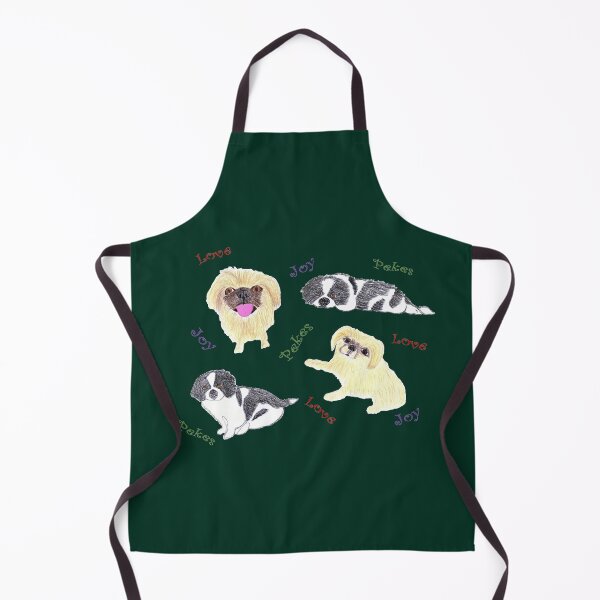 Item preview, Love, Joy, & Cute Peke Puppy Dogs (Green) designed and sold by DeeDeee1970.