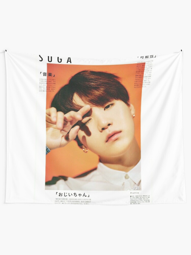 Yoongi Tapestry By Mbtae Redbubble