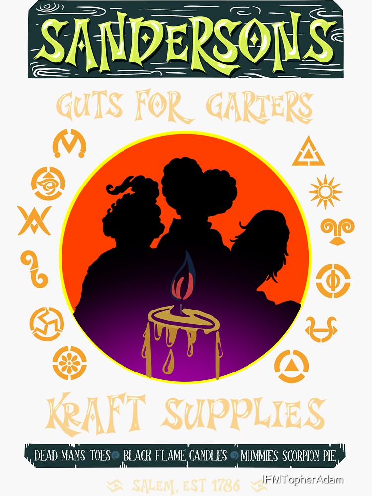 "Guts for Garters Kraft Supplies by Topher Adam" Sticker for Sale by