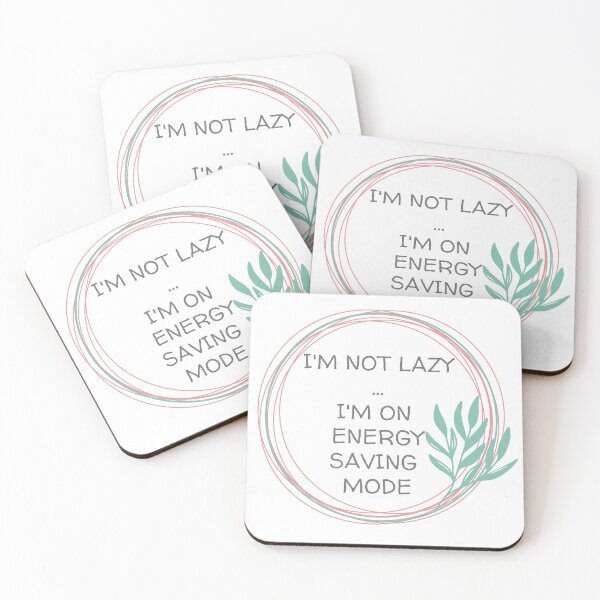 Item preview, I'M NOT LAZY, LEAF CIRCLE designed and sold by dogwoodandthyme.
