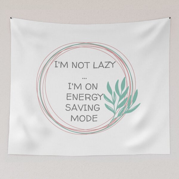 Item preview, I'M NOT LAZY, LEAF CIRCLE designed and sold by dogwoodandthyme.
