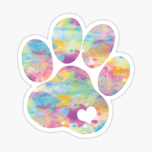 Item preview, Dog paw print with heart designed and sold by adoroalosperros.
