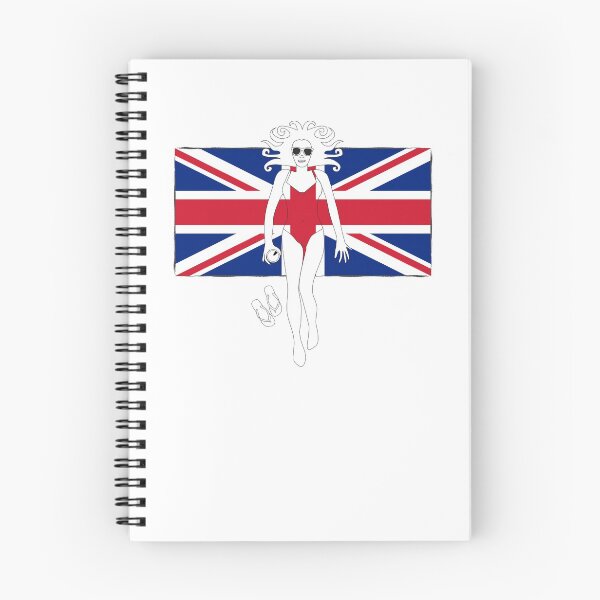 Item preview, Union Jack Flag girl T-shirt designed and sold by oberdoofus.