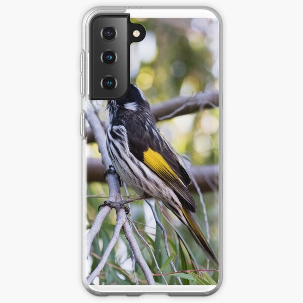 New Holland Honey-Eater Gives Warning Coque souple Samsung Galaxy