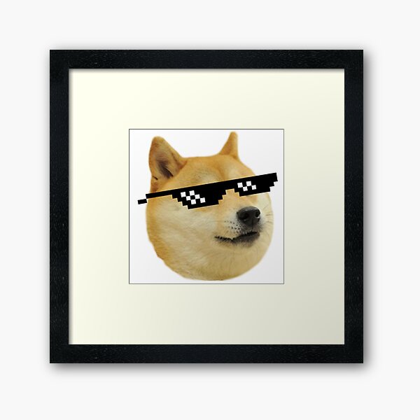 Doge Sunglasses Wall Art Redbubble