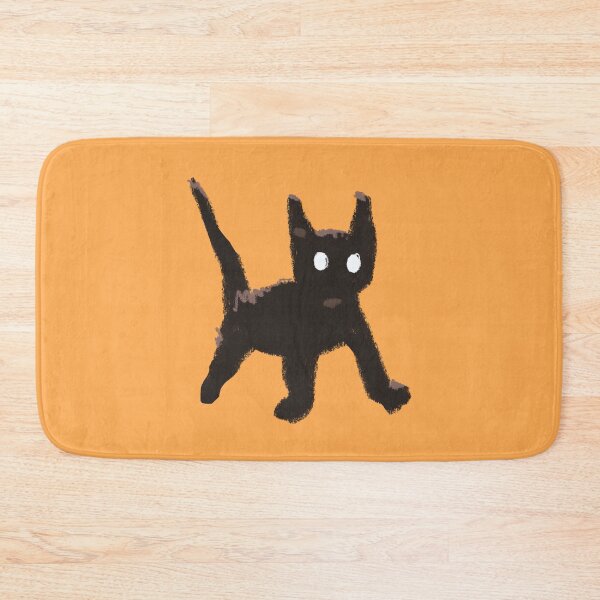 Item preview, Black cat jumping  designed and sold by ForTheFrogWar.