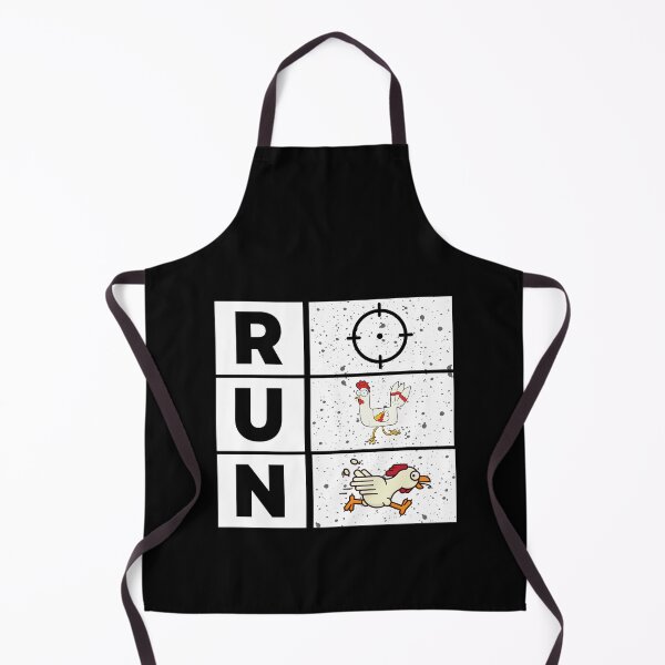 Item preview, Chicken running away from the target funny design designed and sold by Magic Touch ⭐⭐⭐⭐⭐.