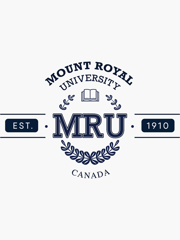 Mount Royal University Mru Sticker For Sale By Codytode Redbubble