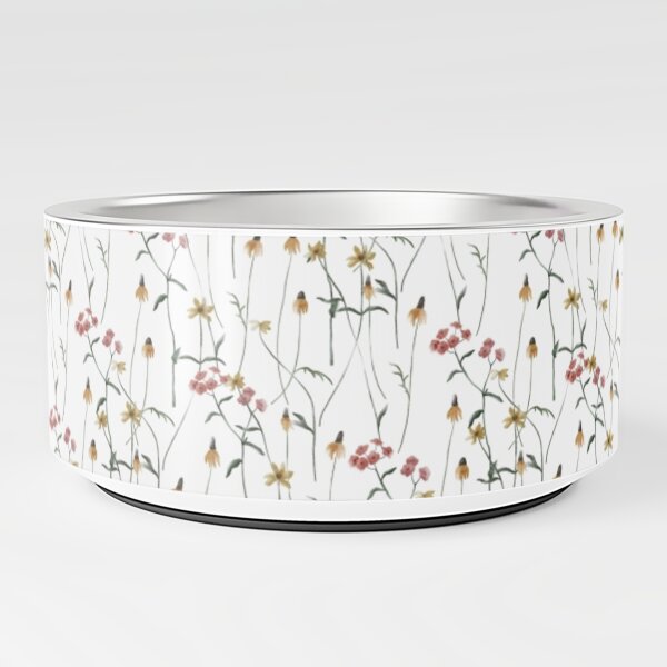 Flowers, leaves & buds Pet Bowl