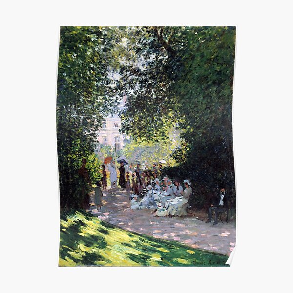 Claude Monet The Parc Monceau Poster