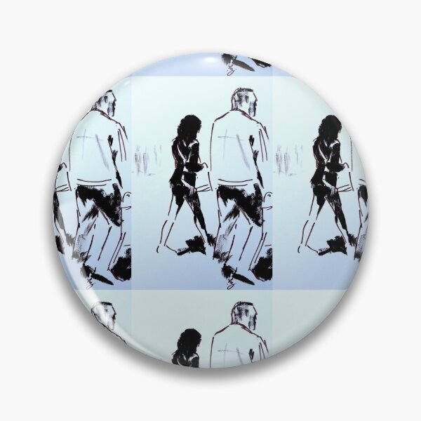 Item preview, Man and woman couple walking with purpose drawing designed and sold by MikeJory.