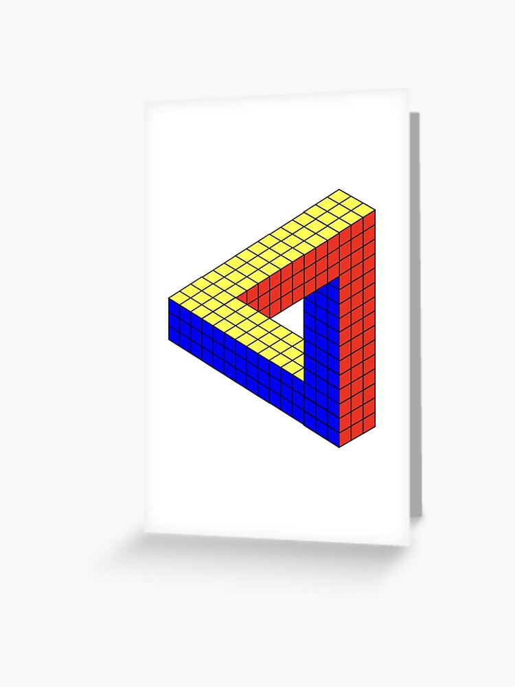 Rubik's Cube Penrose Triangle Greeting Card for Sale by MentosCubing